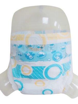 PE film baby diaper disposable (1) Premium Brand Baby Diaper Nappies Disposable XXL Size High Absorption SAP Material Comfortable Plain Style Diaper Manufacturer